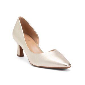 NATURALIZER PREMIUM Champagne Leather Dalary Pumps